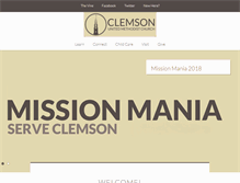 Tablet Screenshot of clemsonumc.org